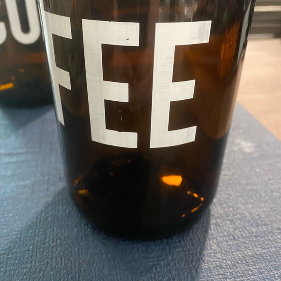 Set of Amber Glass Coffee Containers - Picture 5 of 5